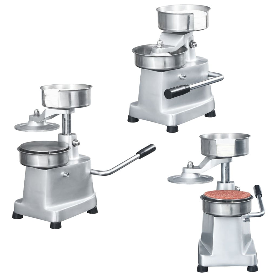 Hamburgerpersmachine Met 500 Scheidingsbladen 10 Cm Aluminium 100 mm
