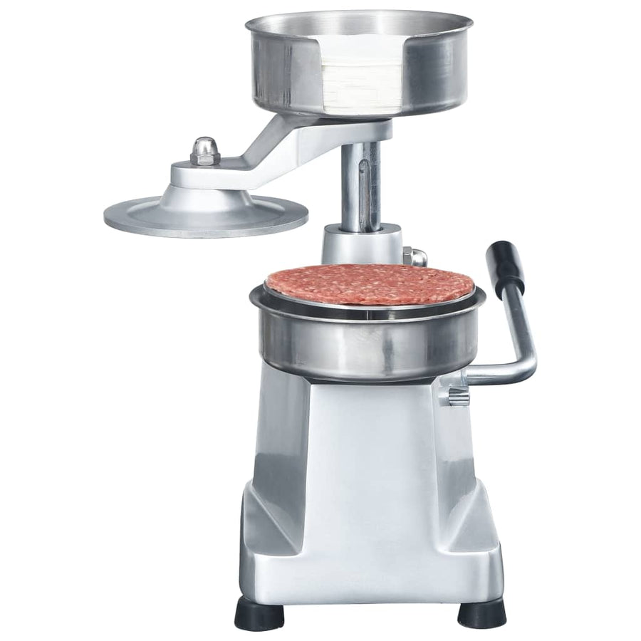 Hamburgerpersmachine Met 500 Scheidingsbladen 13 Cm Aluminium 130 mm