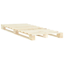 Bedframe Pallet Massief Grenenhout 120 x 200 cm Houtkleur