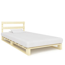 Bedframe Pallet Massief Grenenhout 90 x 200 cm