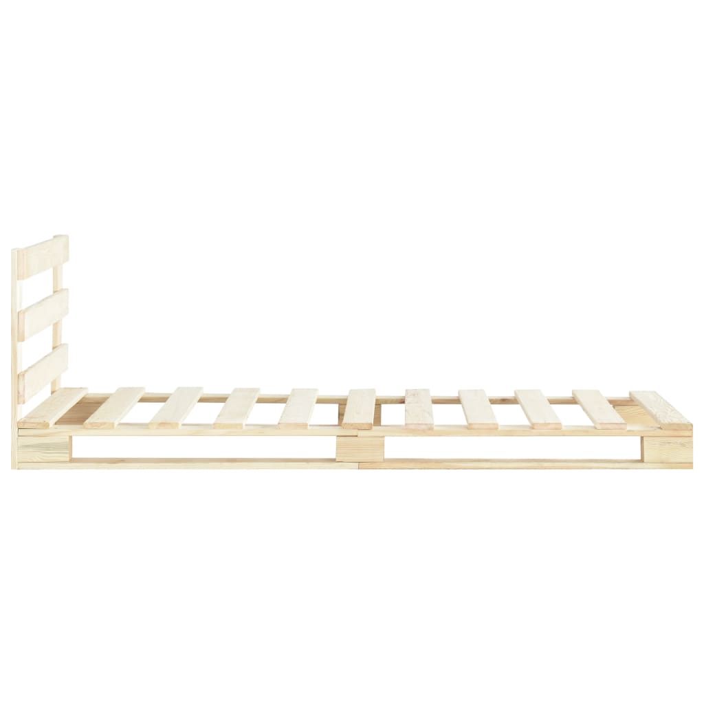 Bedframe Pallet Massief Grenenhout 100 x 200 cm