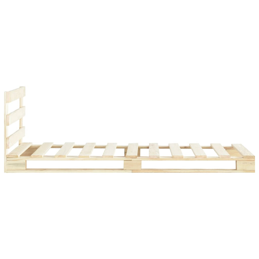 Bedframe Pallet Massief Grenenhout 100 x 200 cm