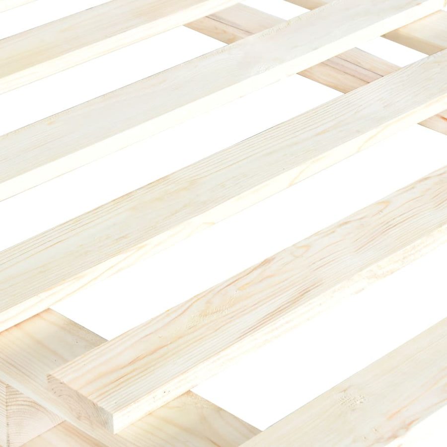 Bedframe Pallet Massief Grenenhout 100 x 200 cm