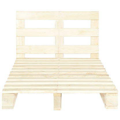 Bedframe Pallet Massief Grenenhout 120 x 200 cm