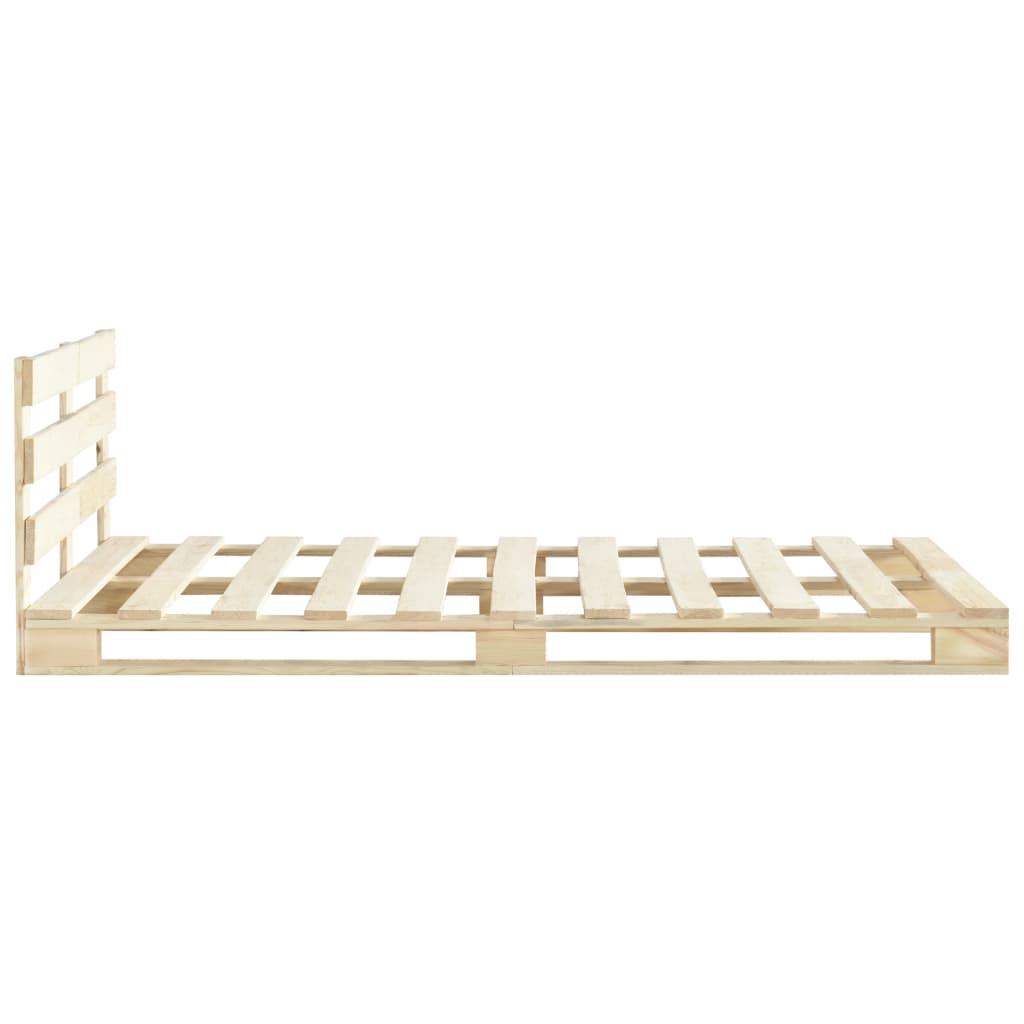 Bedframe Pallet Massief Grenenhout 120 x 200 cm