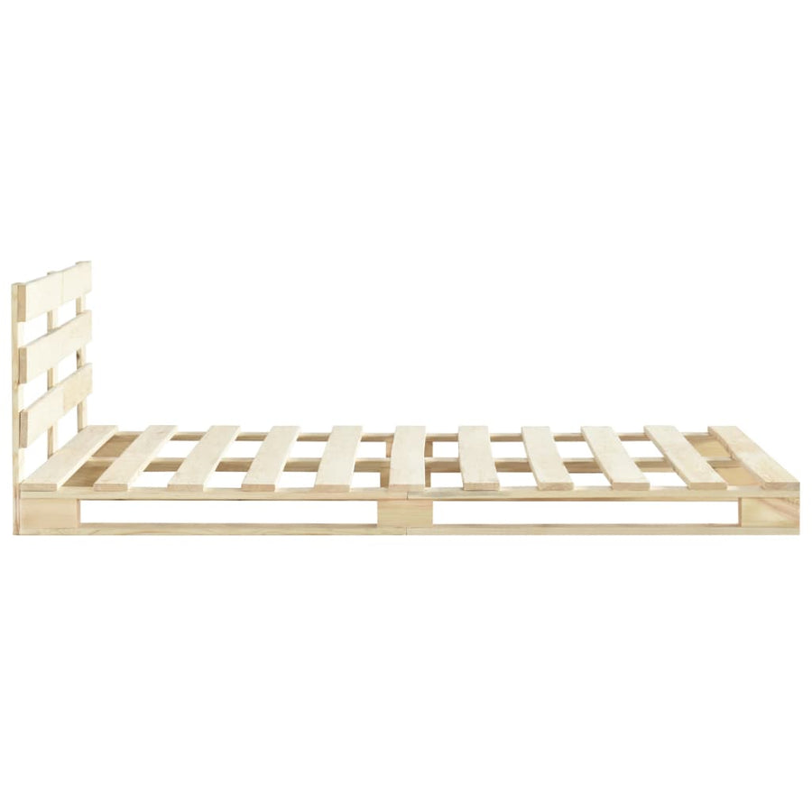 Bedframe Pallet Massief Grenenhout 120 x 200 cm