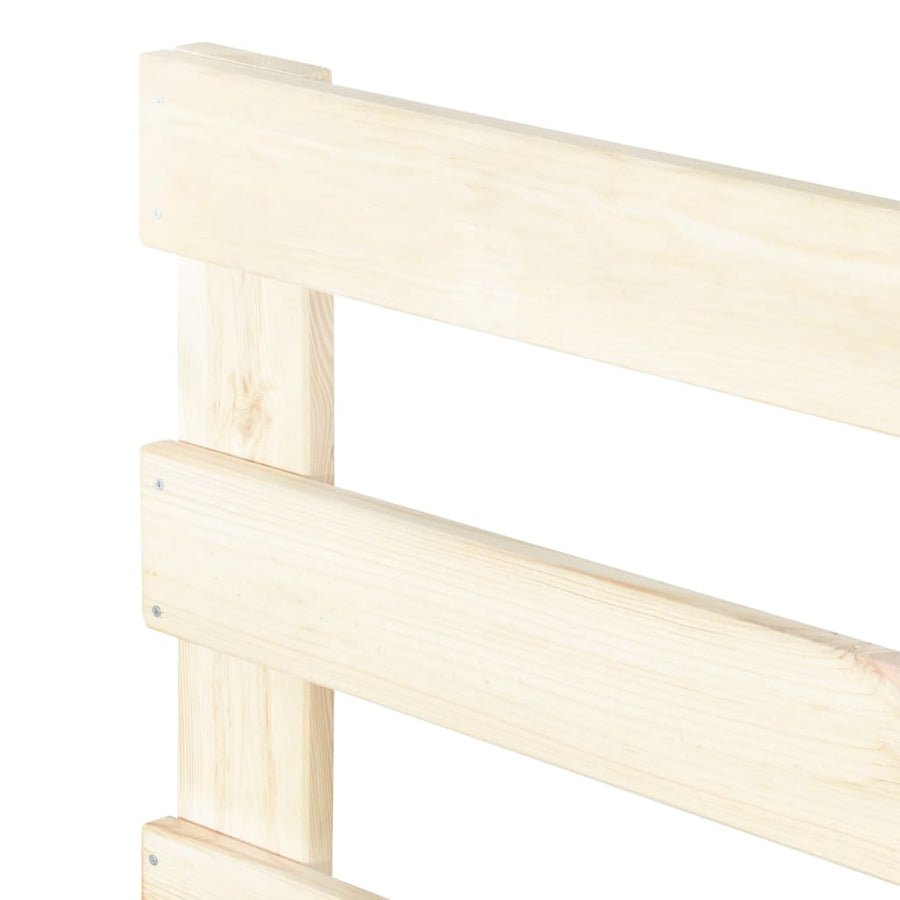 Bedframe Pallet Massief Grenenhout 140 x 200 cm