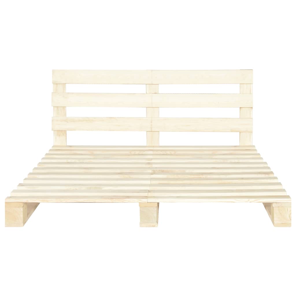 Bedframe Pallet Massief Grenenhout 180 x 200 cm
