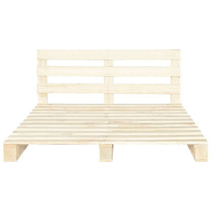 Bedframe Pallet Massief Grenenhout 200 x 200 cm