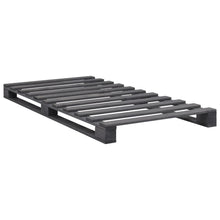 Bedframe Pallet Massief Grenenhout 90 x 200 cm Grijs