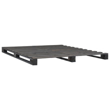 Bedframe Pallet Massief Grenenhout 120 x 200 cm Grijs