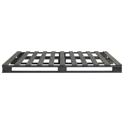 Bedframe Pallet Massief Grenenhout 120 x 200 cm Grijs