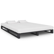 Bedframe Pallet Massief Grenenhout 120 x 200 cm Grijs