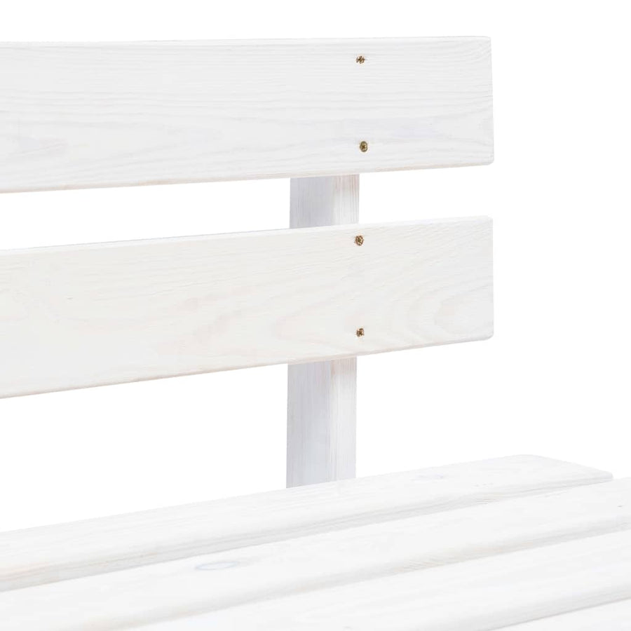 Tuinbank Pallet Hout Wit