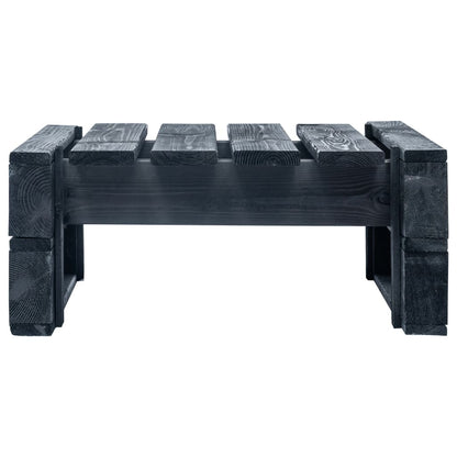 Tuinhocker Pallet Hout Zwart