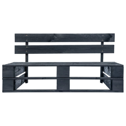 Tuinbank Pallet Hout Zwart
