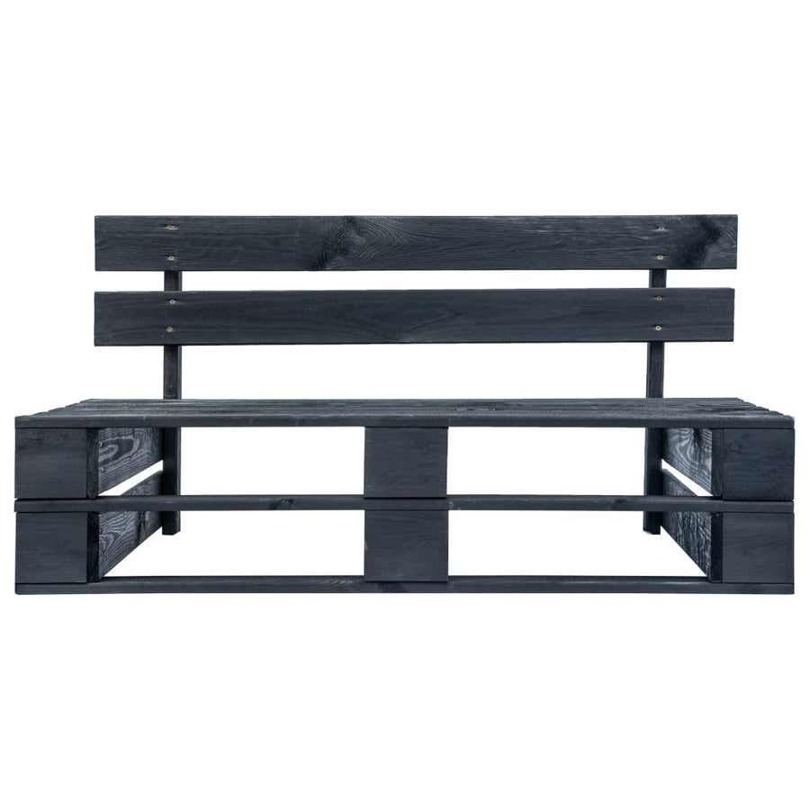 Tuinbank Pallet Hout Zwart