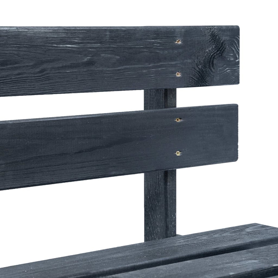 Tuinbank Pallet Hout Zwart