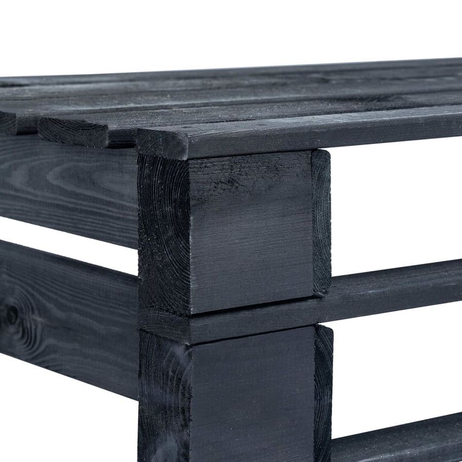 Tuinbank Pallet Hout Zwart