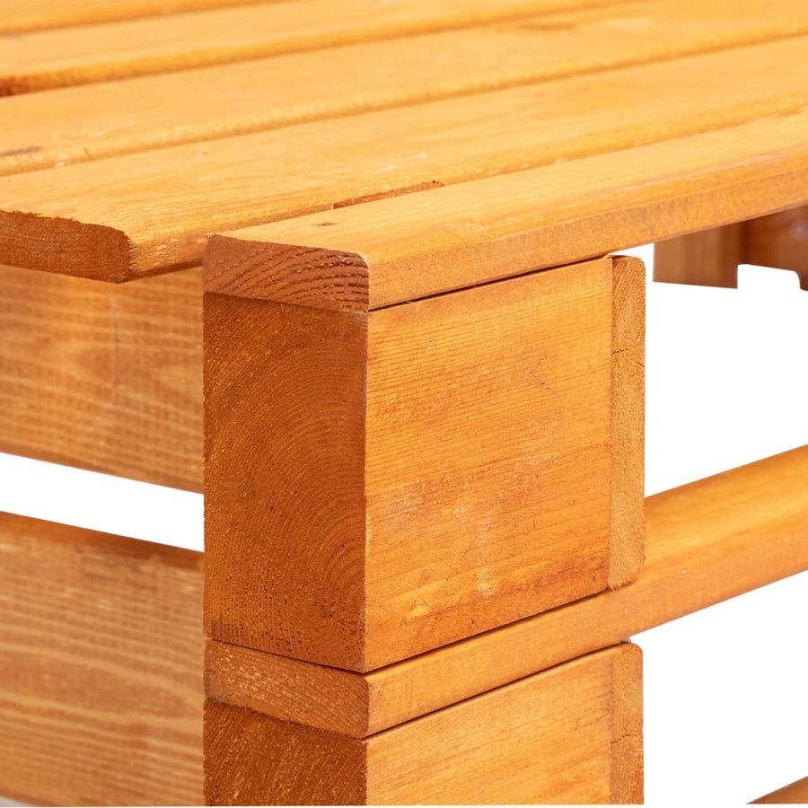 Tuinhoekbank Pallet Hout Honing Bruin