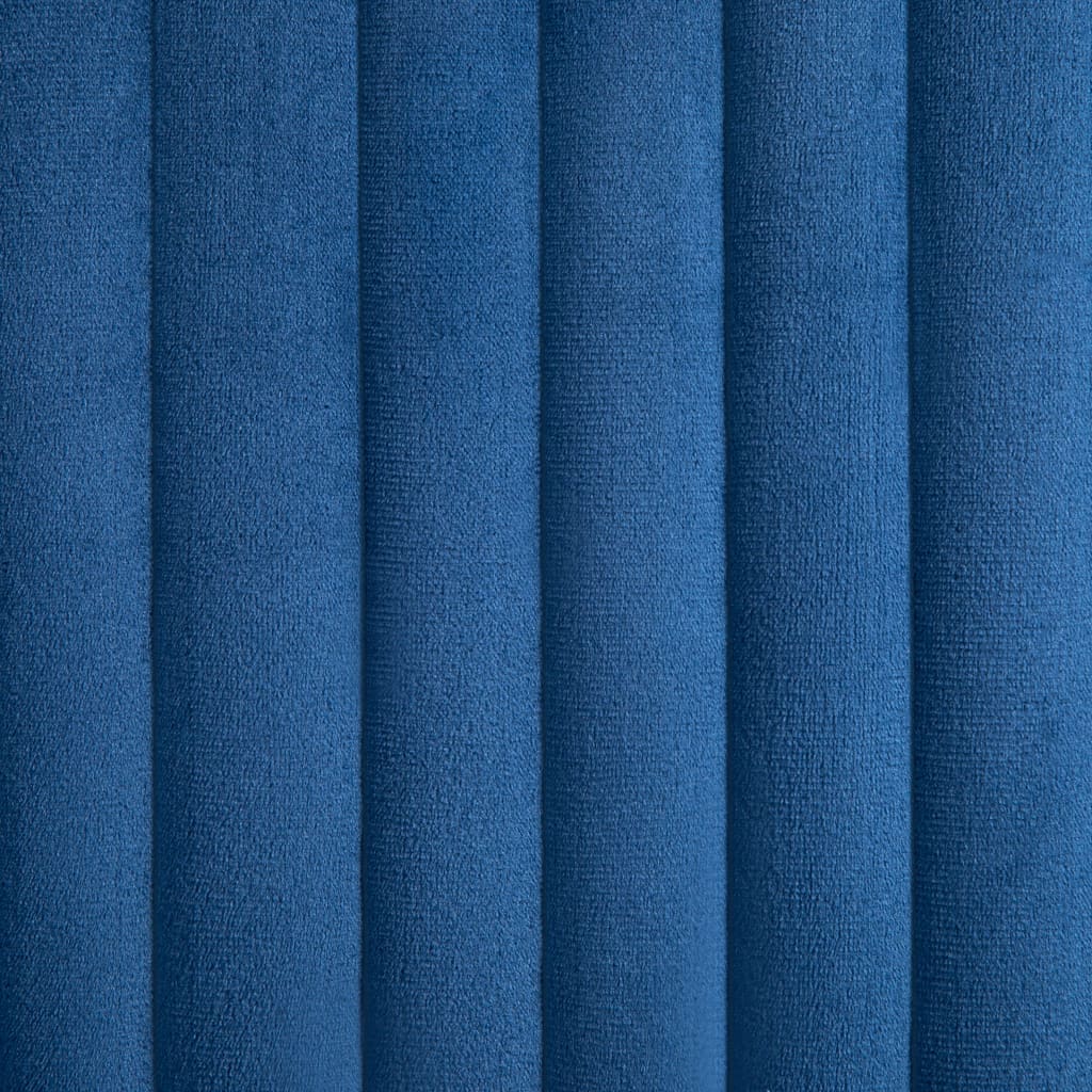 Eetkamerstoelen 6 St Fluweel Blauw