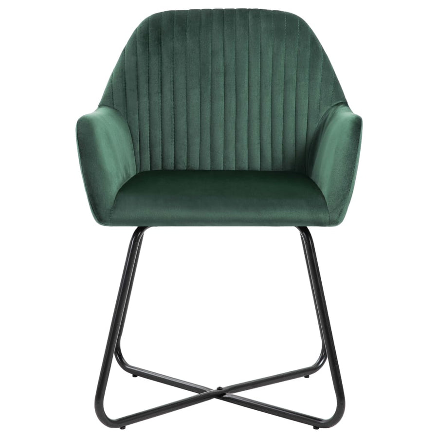 Eetkamerstoelen Fluweel 4 Groen