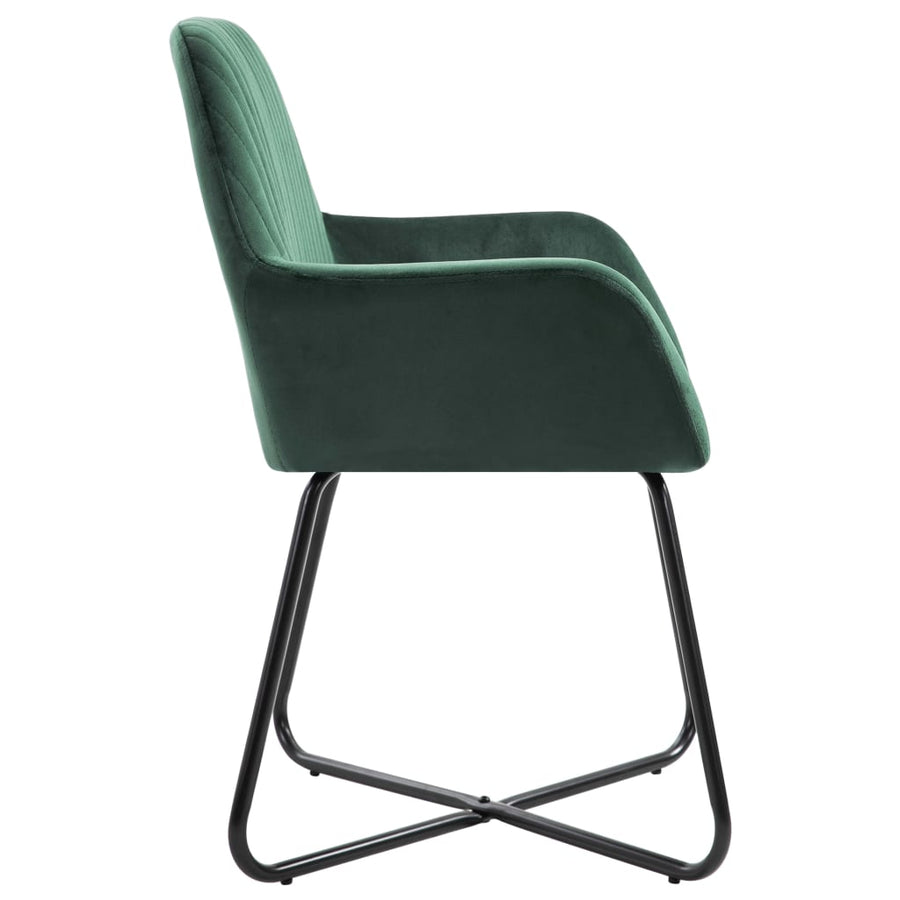 Eetkamerstoelen Fluweel 4 Groen