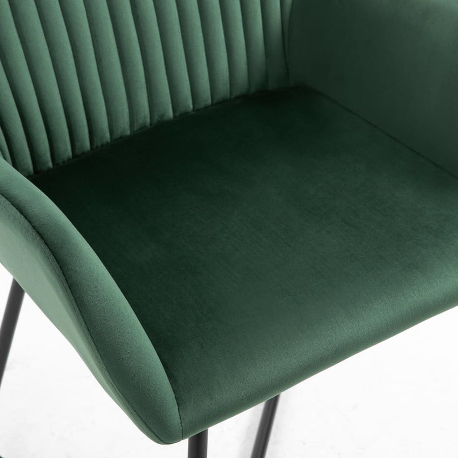 Eetkamerstoelen Fluweel 4 Groen