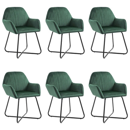 Eetkamerstoelen Fluweel 6 Groen