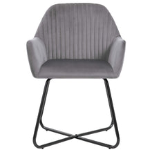 Eetkamerstoelen Fluweel 4 Grijs