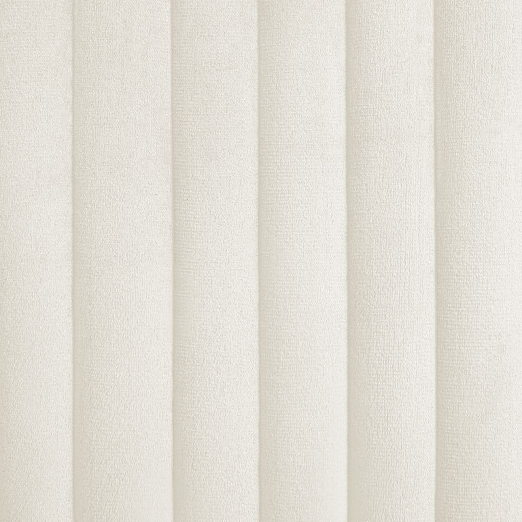 Eetkamerstoelen 4 St Fluweel Crèmekleurig