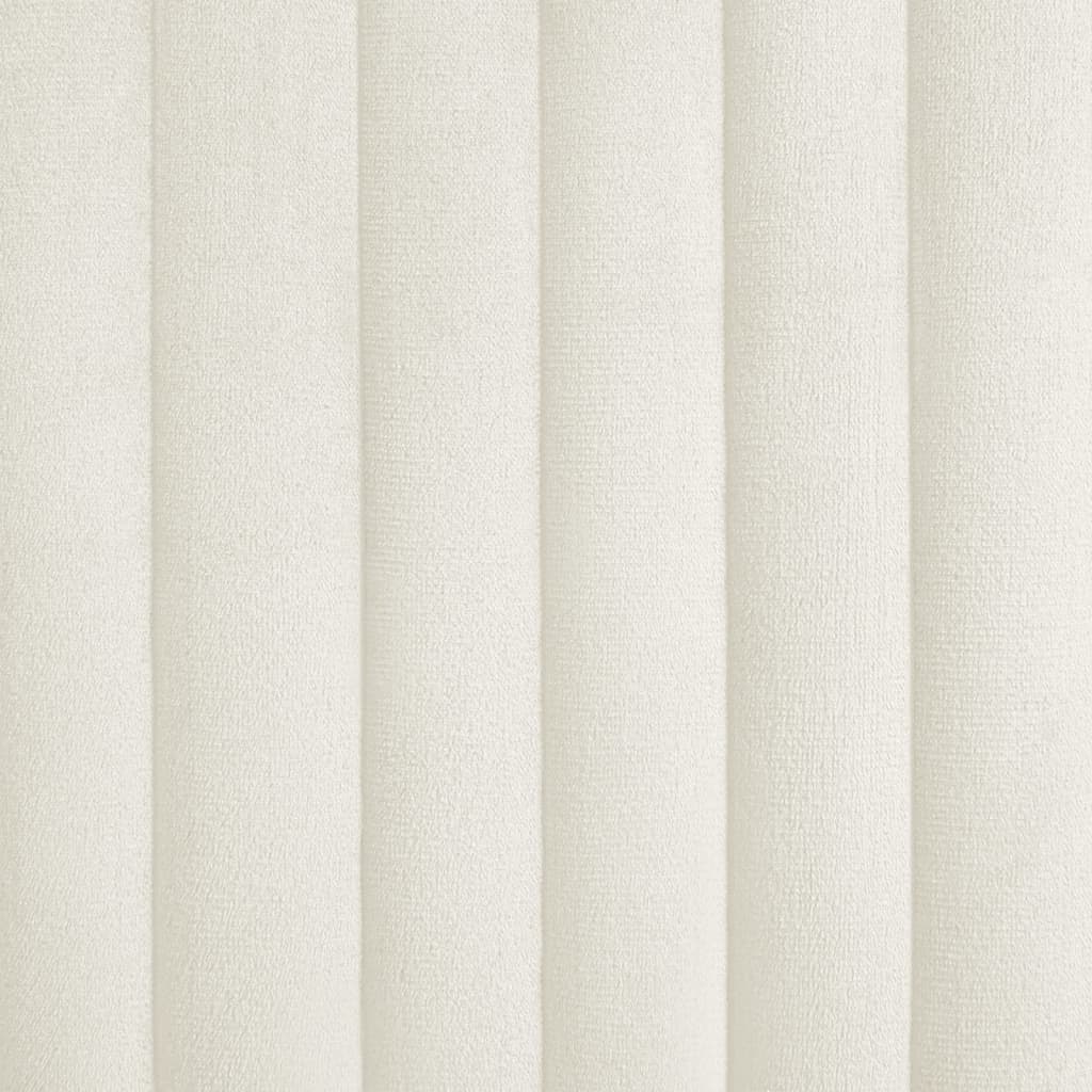 Eetkamerstoelen 6 St Fluweel Crèmekleurig