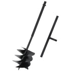 Ground auger with handle 250 mm steel black
