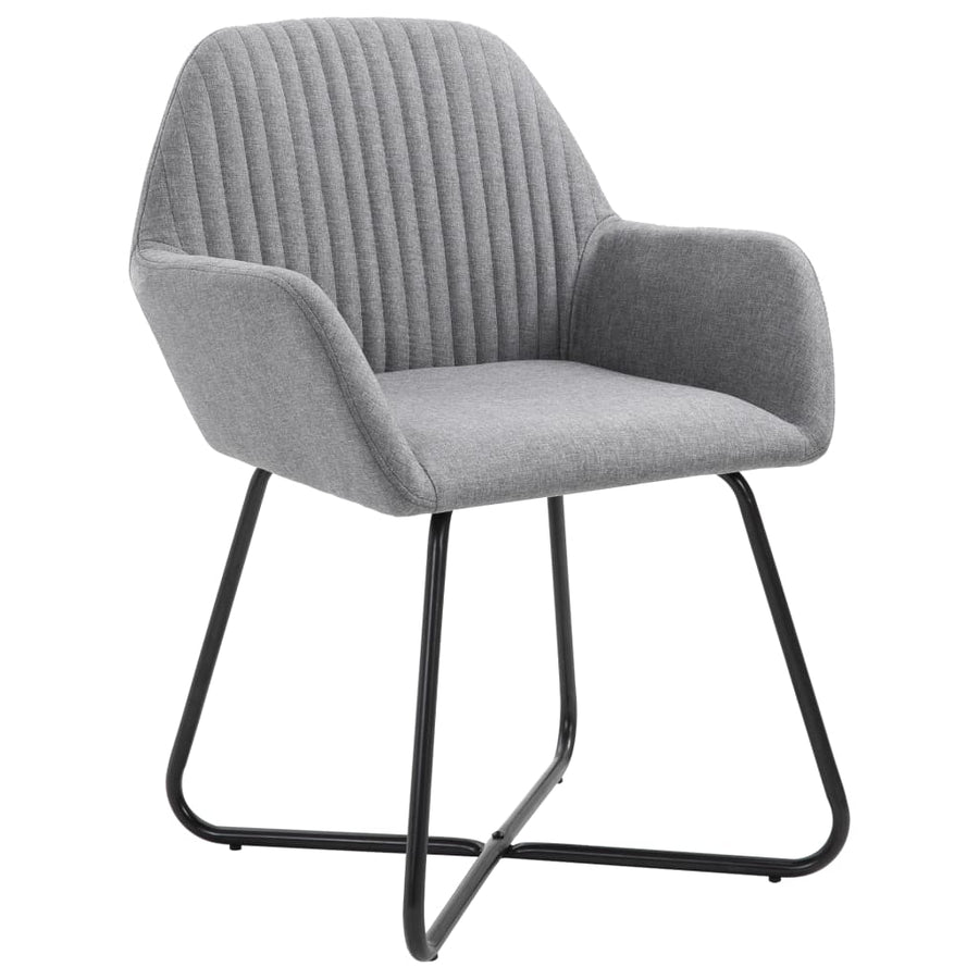 Eetkamerstoelen Stof 4 Lichtgrijs