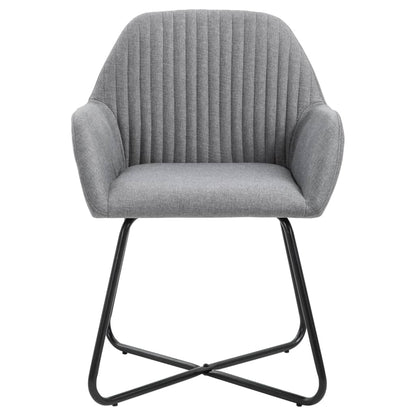 Eetkamerstoelen Stof 4 Lichtgrijs