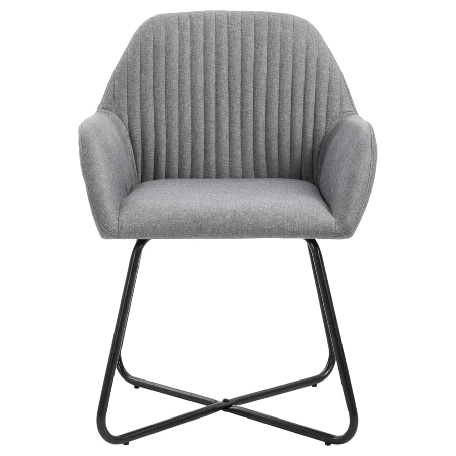 Eetkamerstoelen Stof 4 Lichtgrijs