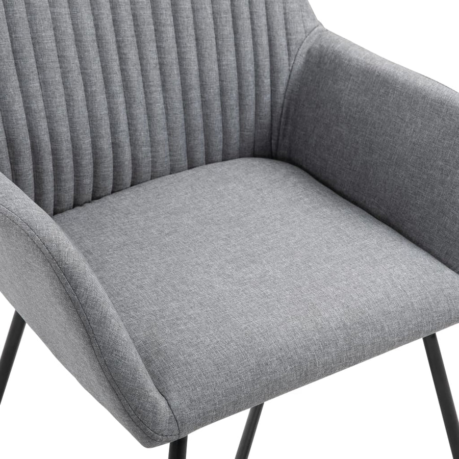 Eetkamerstoelen Stof 4 Lichtgrijs