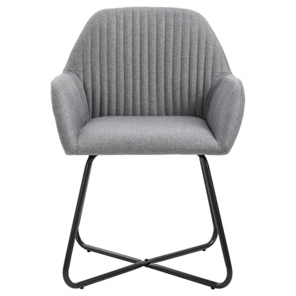 Eetkamerstoelen Stof 6 Lichtgrijs