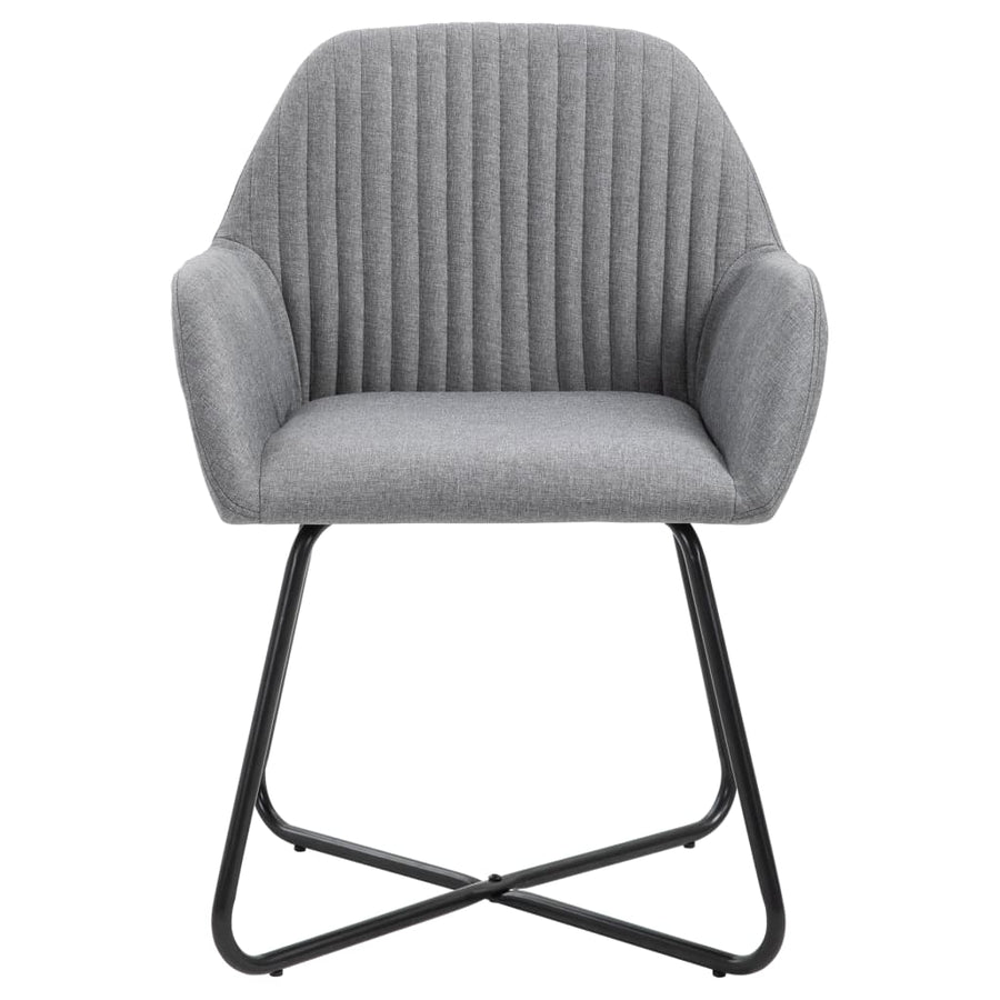 Eetkamerstoelen Stof 6 Lichtgrijs