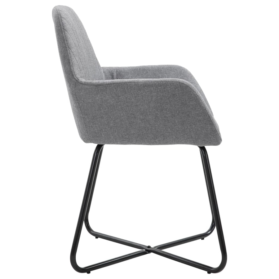 Eetkamerstoelen Stof 6 Lichtgrijs