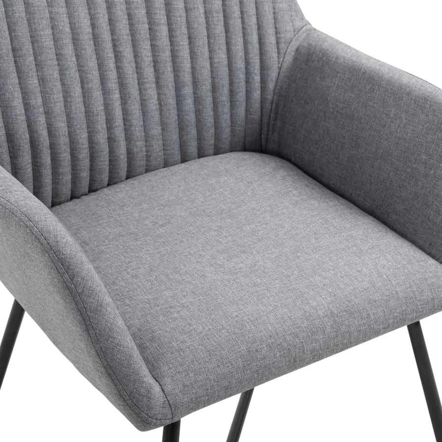 Eetkamerstoelen Stof 6 Lichtgrijs