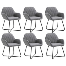 Eetkamerstoelen Stof 6 Donkergrijs