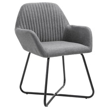 Eetkamerstoelen Stof 6 Donkergrijs