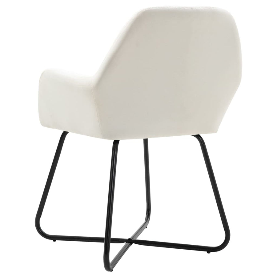 Eetkamerstoelen 6 St Stof Crème