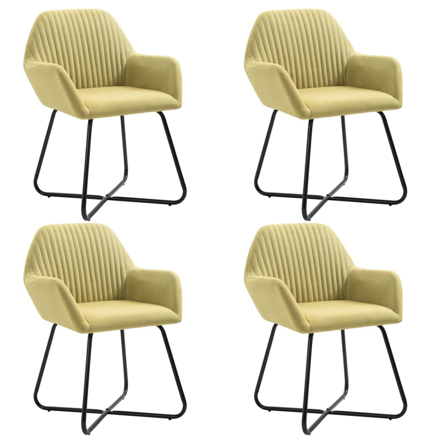 Eetkamerstoelen 4 St Stof Groen
