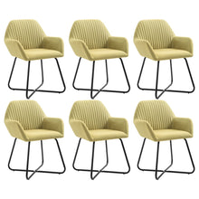 Eetkamerstoelen 6 St Stof Groen