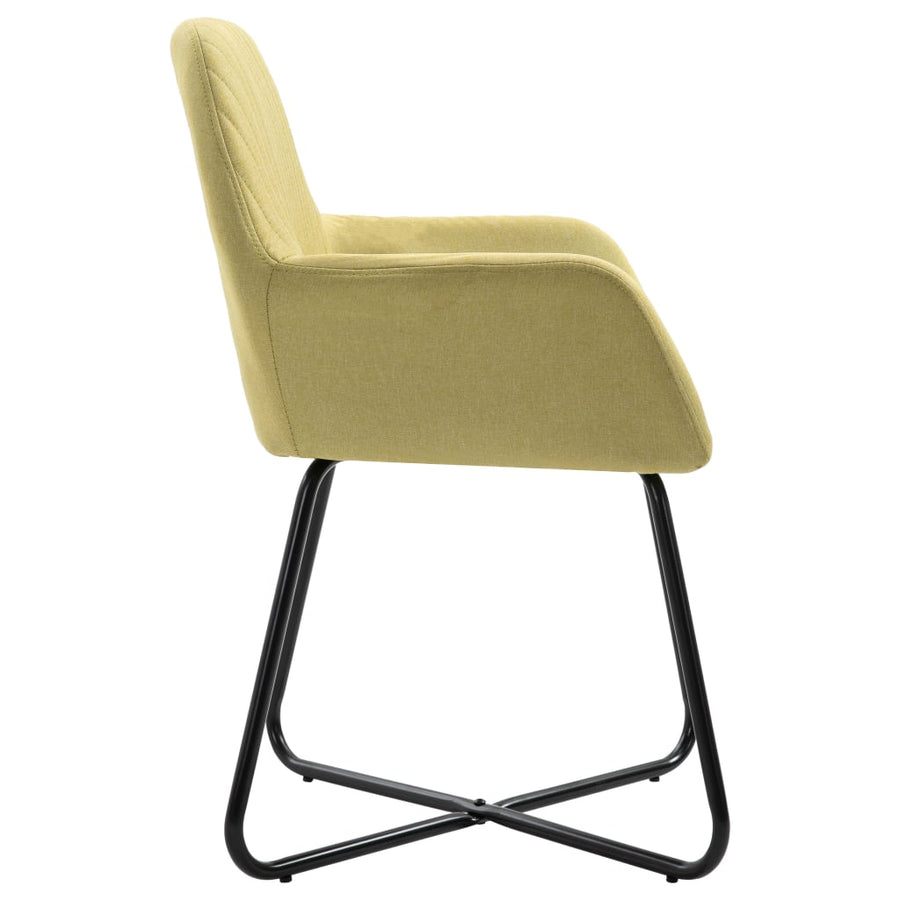 Eetkamerstoelen 6 St Stof Groen