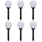 Tuinpadlampen 6 stuks LED wit met grondpin