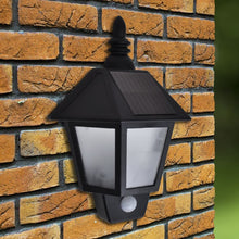 Solar-Wandlampen Met Bewegingsensor Zwart 1 2