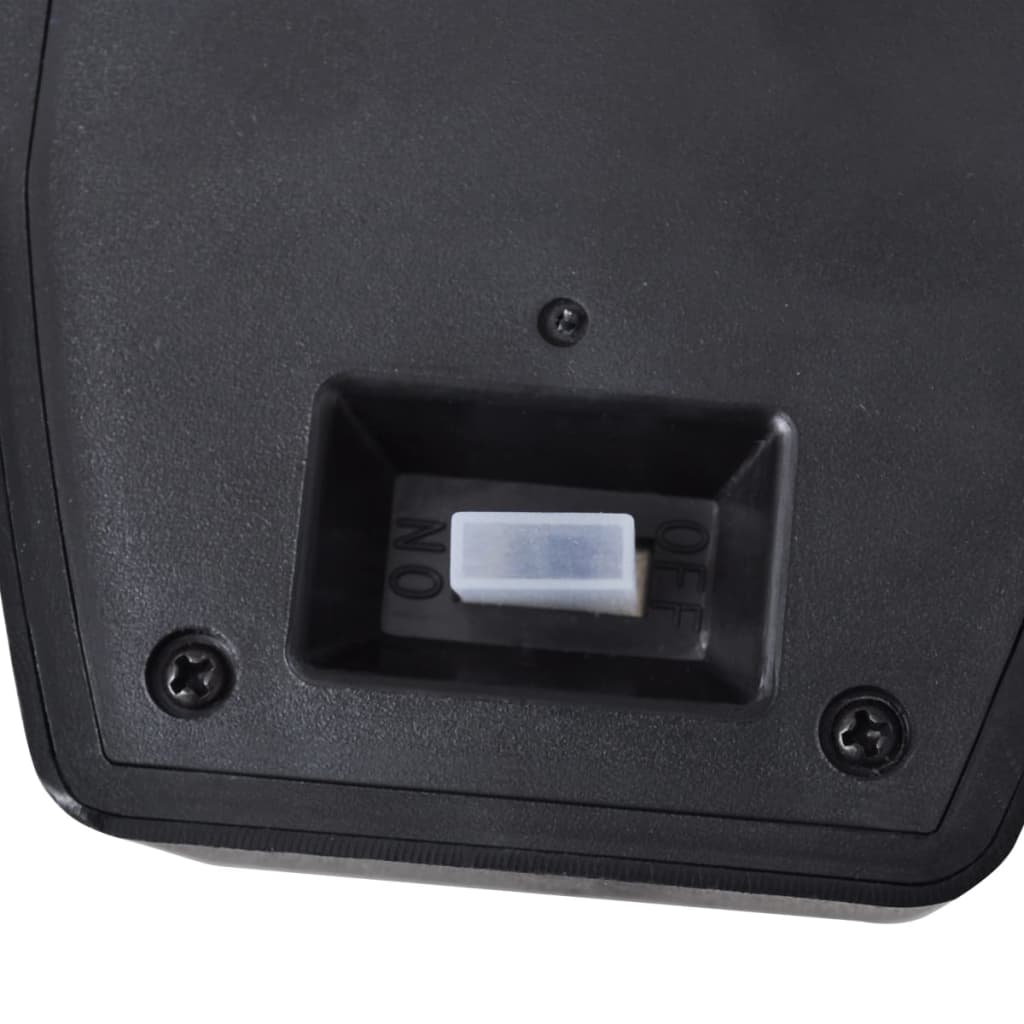 Solar-Wandlampen Met Bewegingsensor Zwart 1 2